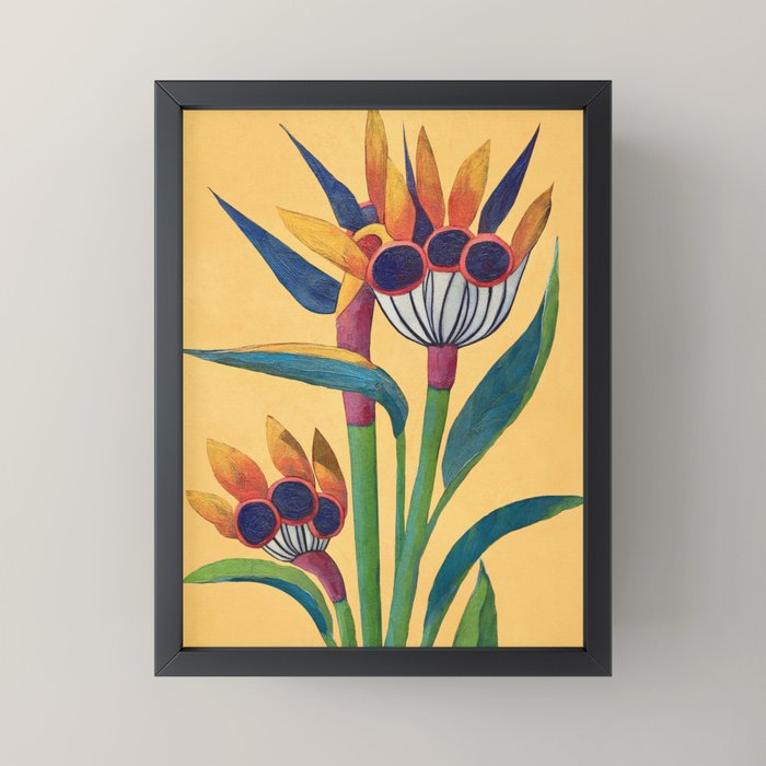 Bird of Paradise in Tropical Bloom Mini Art Print Gallery Image 3