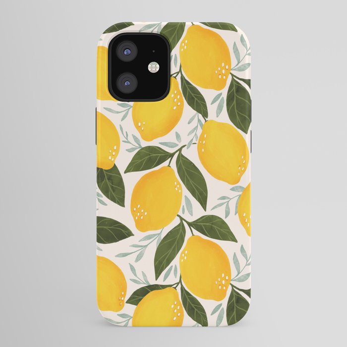 Mediterranean Summer Lemons Pattern iPhone Case Gallery Image 41