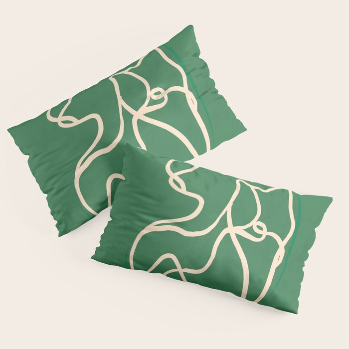 Abstract Line Art Cat 10 Pillow Sham Gallery Image 4