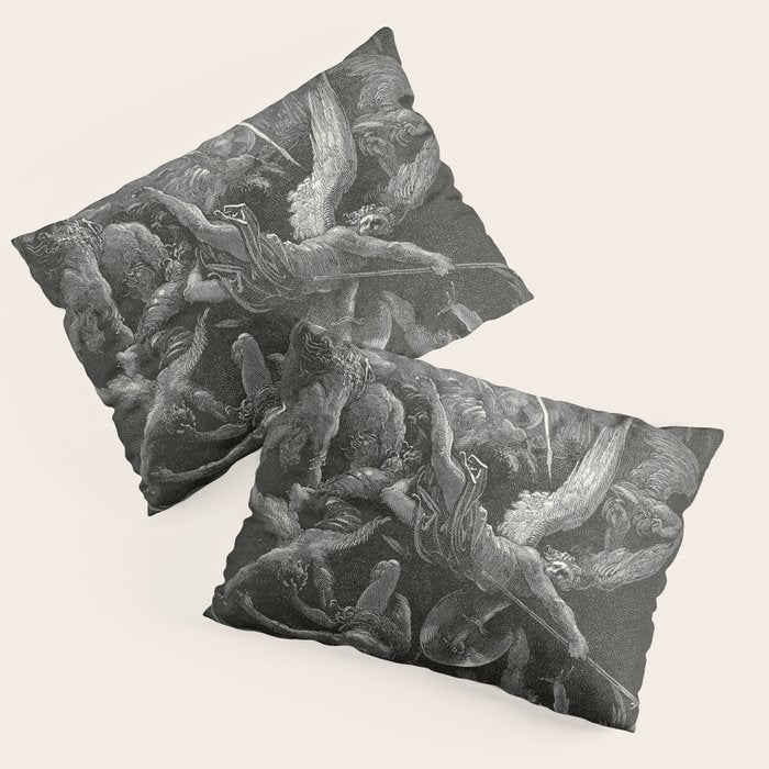 The Mouth Of Hell By Gustave Dore Pillow Sham Gallery Image 3