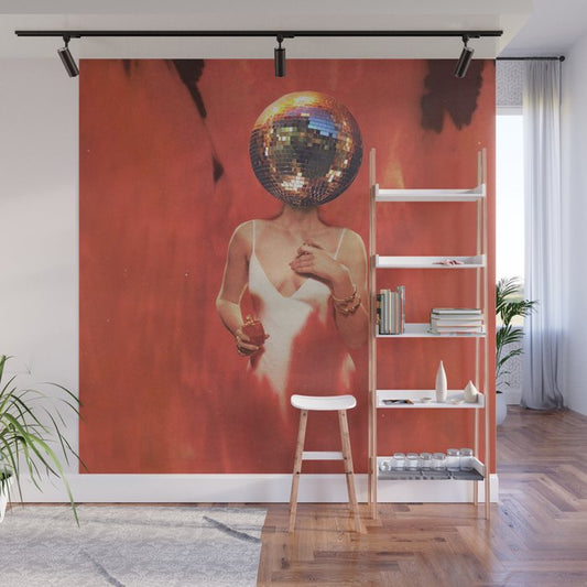 Disco Girl Wall Mural Gallery Image 1