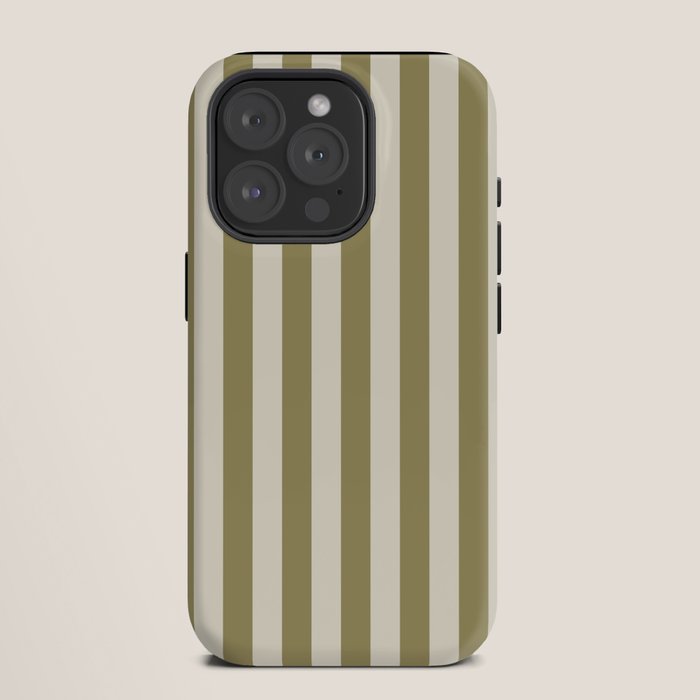 Olive Green Stripes iPhone Case Gallery Image 11