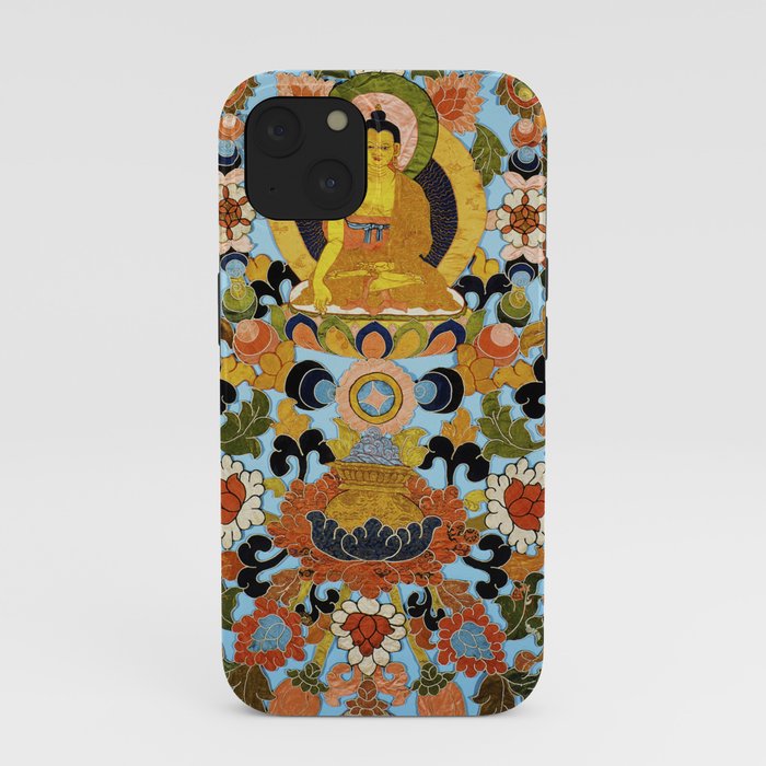Antique Tibetan Floral Textile Print iPhone Case Gallery Image 37