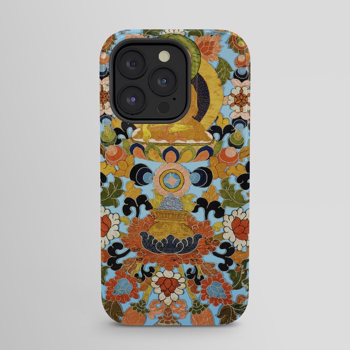 Antique Tibetan Floral Textile Print iPhone Case Gallery Image 31