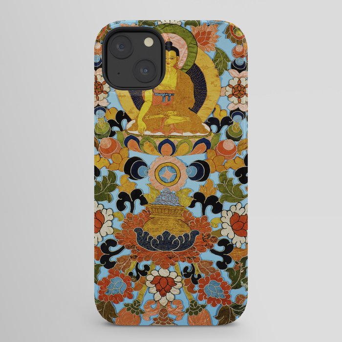 Antique Tibetan Floral Textile Print iPhone Case Gallery Image 30