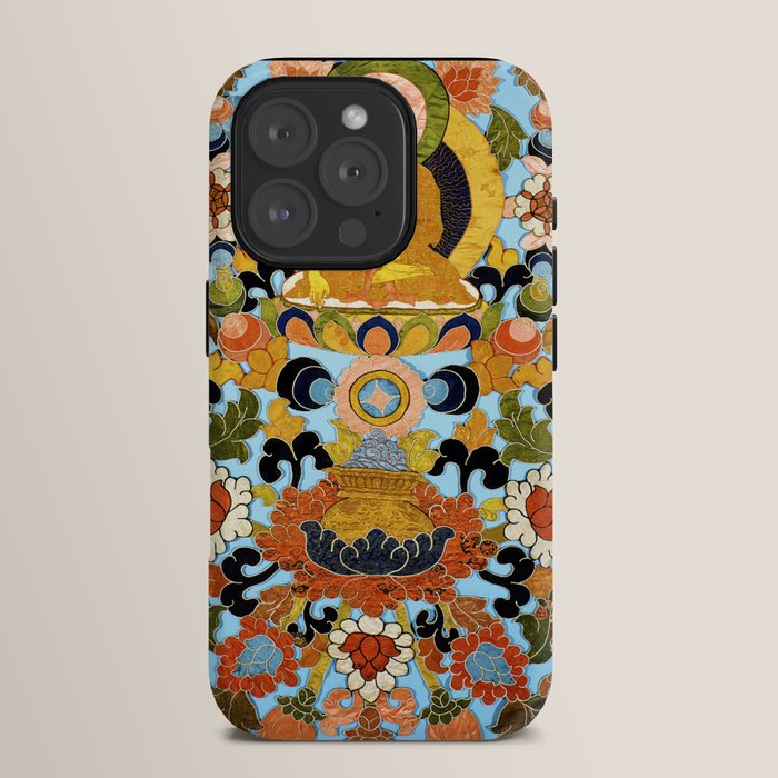 Antique Tibetan Floral Textile Print iPhone Case Gallery Image 15