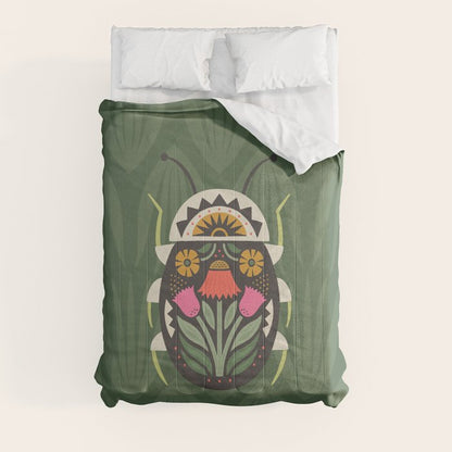 Folk Art Beetle Comforter Gallery Image 8