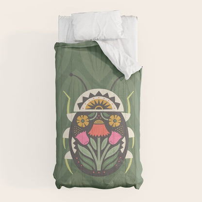 Folk Art Beetle Comforter Gallery Image 10