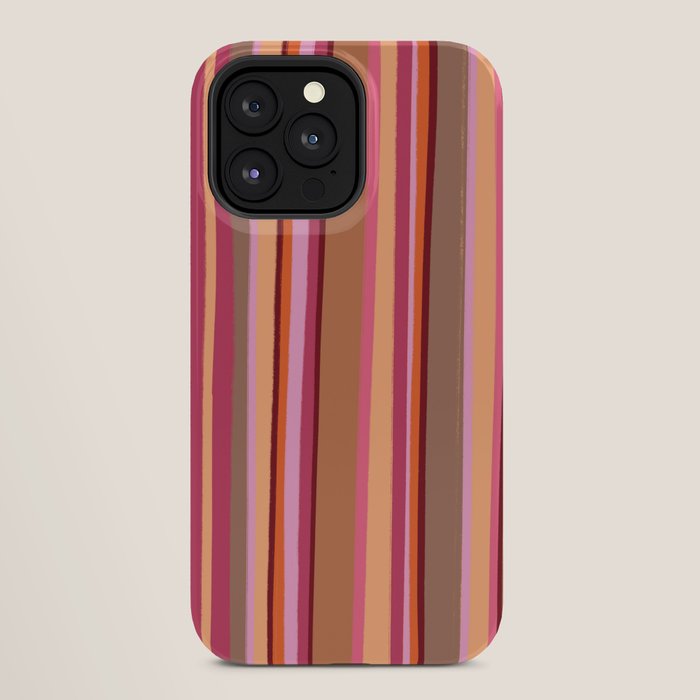 Sunday Morning Stripes Inspired by PANTONE 17 1230 Mocha Mousse iPhone Case Gallery Image 28