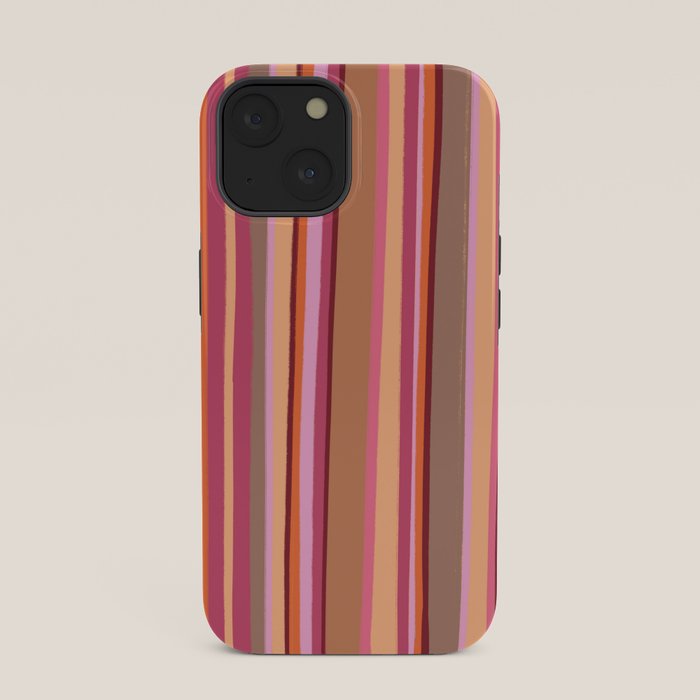 Sunday Morning Stripes Inspired by PANTONE 17 1230 Mocha Mousse iPhone Case Gallery Image 33