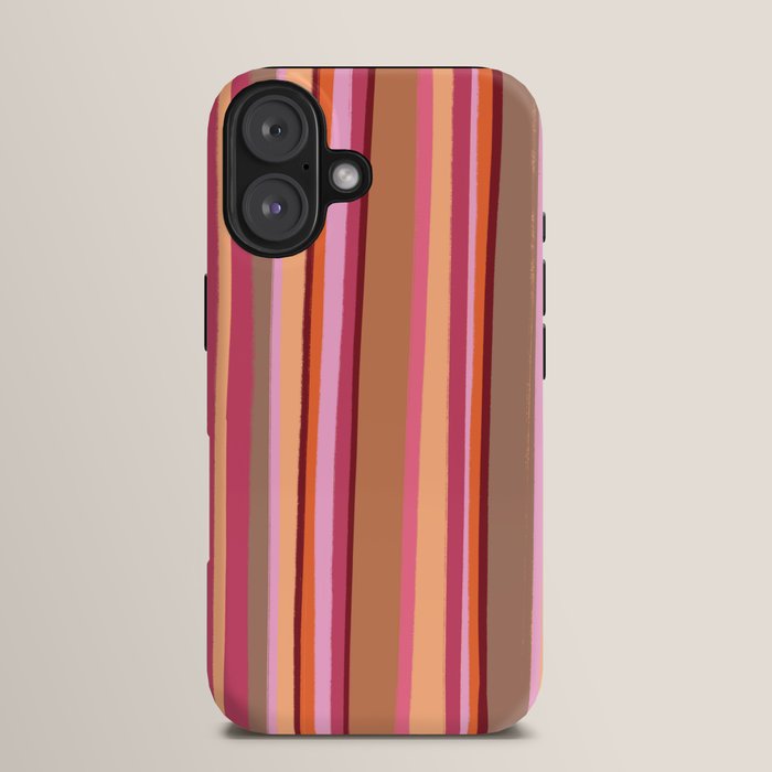 Sunday Morning Stripes Inspired by PANTONE 17 1230 Mocha Mousse iPhone Case Gallery Image 13