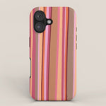 Sunday Morning Stripes Inspired by PANTONE 17 1230 Mocha Mousse iPhone Case Gallery Image 1