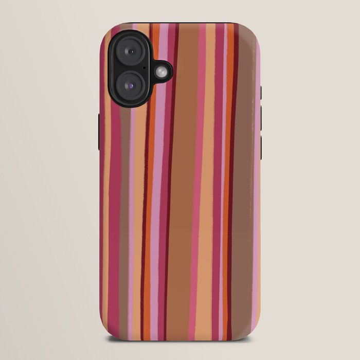 Sunday Morning Stripes Inspired by PANTONE 17 1230 Mocha Mousse iPhone Case Gallery Image 10