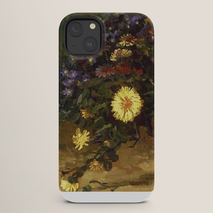 Van Gogh Still Life Bouquet of Daisies Vector Art iPhone Case Gallery Image 26