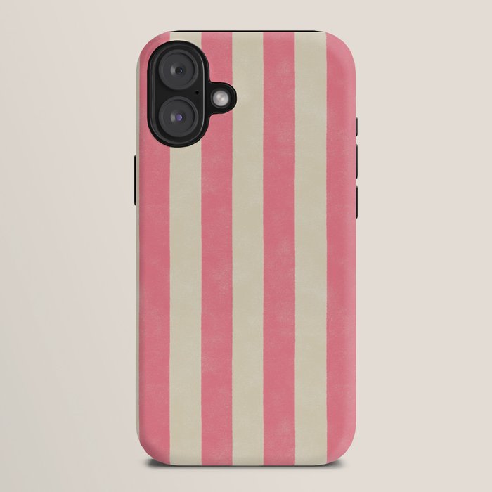 Cabana Stripe - pink & cream iPhone Case Gallery Image 10