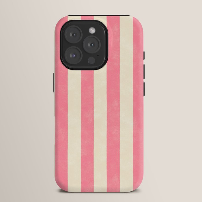 Cabana Stripe - pink & cream iPhone Case Gallery Image 15