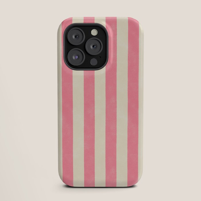 Cabana Stripe - pink & cream iPhone Case Gallery Image 19