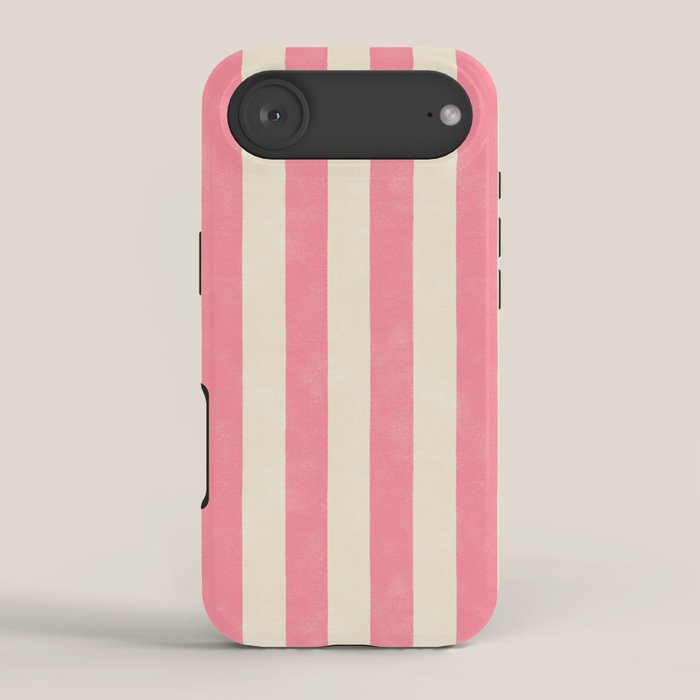 Cabana Stripe - pink & cream iPhone Case Gallery Image 2