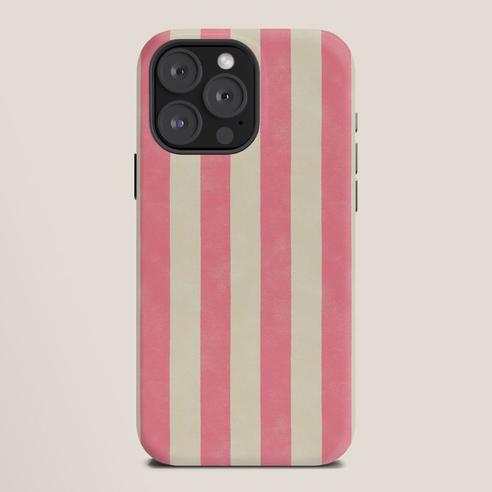 Cabana Stripe - pink & cream iPhone Case Gallery Image 12