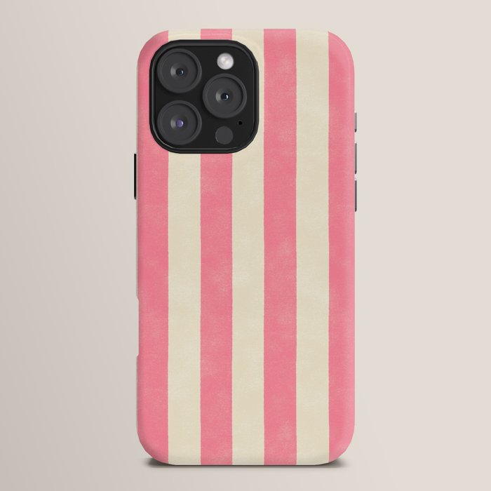 Cabana Stripe - pink & cream iPhone Case Gallery Image 16