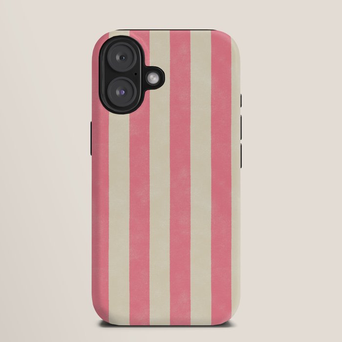 Cabana Stripe - pink & cream iPhone Case Gallery Image 9