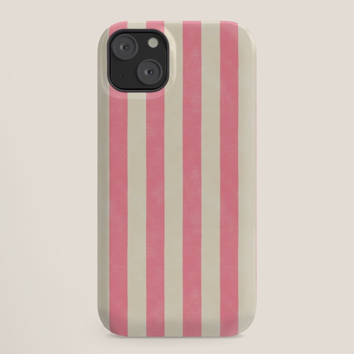 Cabana Stripe - pink & cream iPhone Case Gallery Image 18
