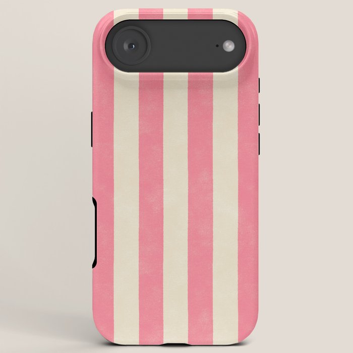 Cabana Stripe - pink & cream iPhone Case Gallery Image 6