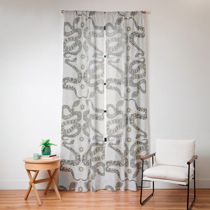 celestial snakes silver Window Curtain Gallery Image 16