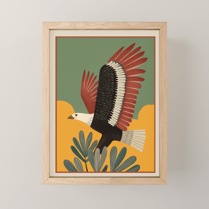 Bald Eagle in Flight Mini Art Print Gallery Image 1