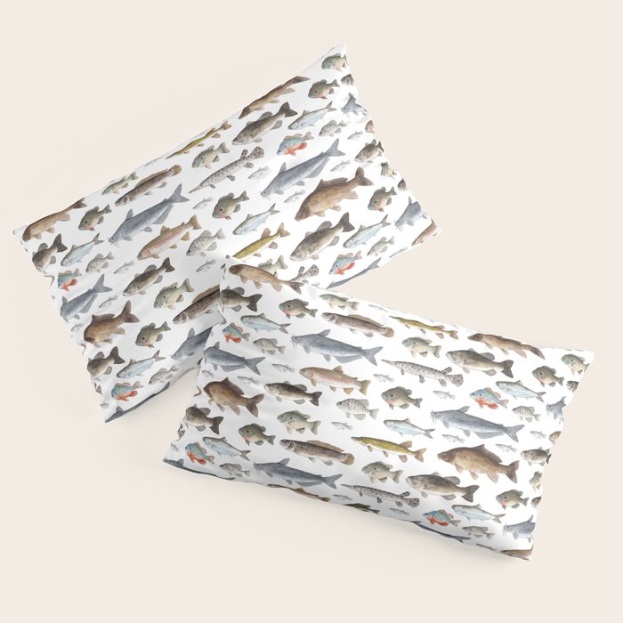 A Few Freshwater Fish Pillow Sham Gallery Image 2