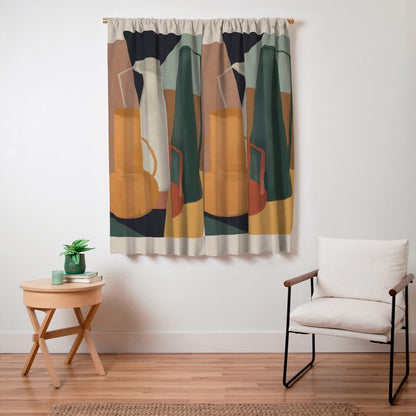 Abstract Art Vases 4 Window Curtain Gallery Image 3