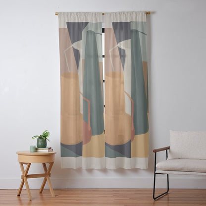 Abstract Art Vases 4 Window Curtain Gallery Image 13