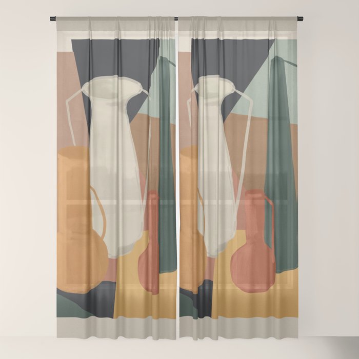 Abstract Art Vases 4 Window Curtain Gallery Image 18