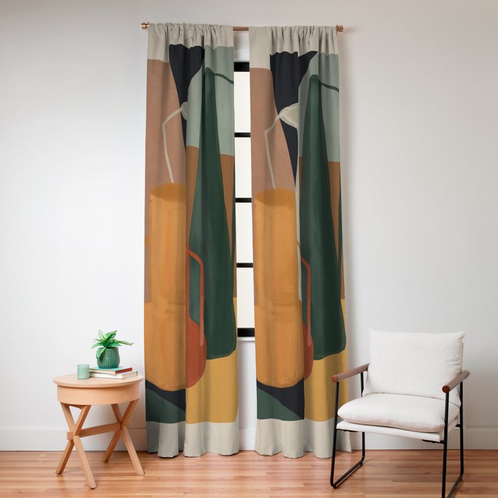 Abstract Art Vases 4 Window Curtain Gallery Image 4