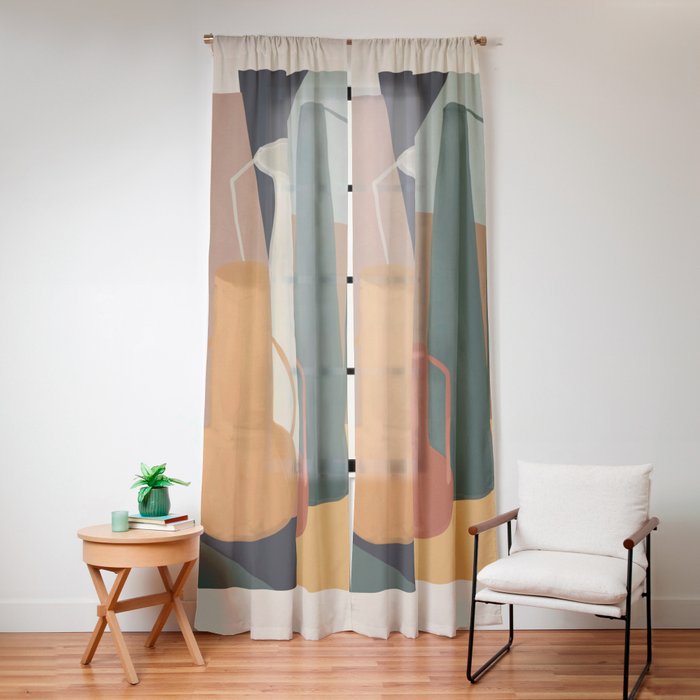 Abstract Art Vases 4 Window Curtain Gallery Image 16