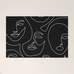 Faces in Dark Welcome Mat Gallery Image 1