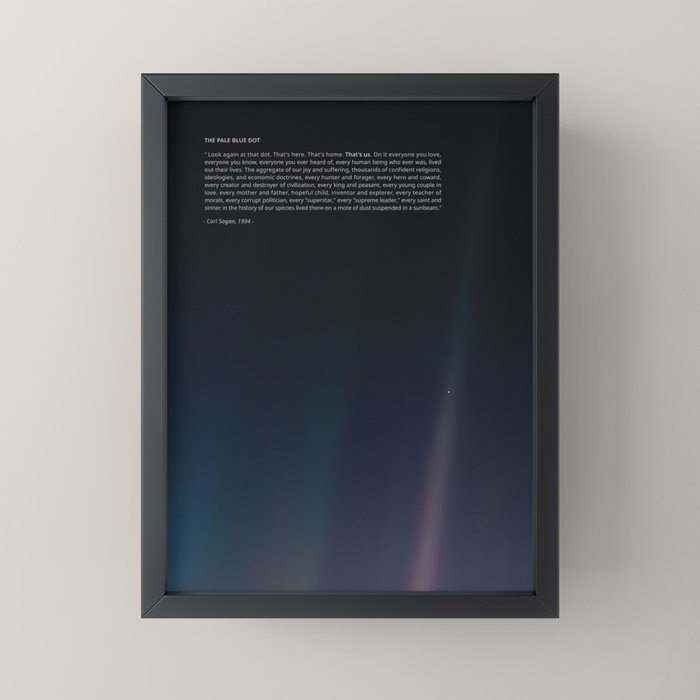 The Pale Blue Dot Mini Art Print Gallery Image 3