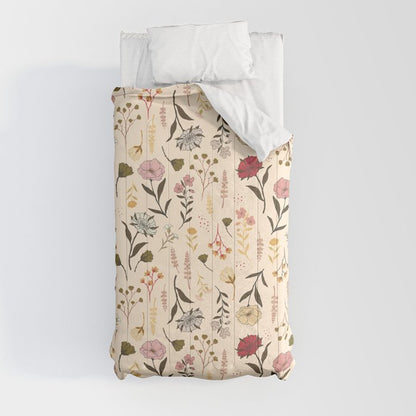 Spring Garden Flower Collection - Cream Comforter Gallery Image 4