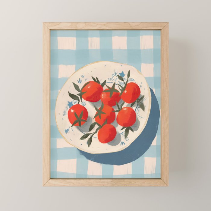 Summer Tomatoes Mini Art Print Gallery Image 1