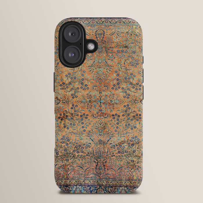 Kashan Floral Persian Carpet Print iPhone Case Gallery Image 13