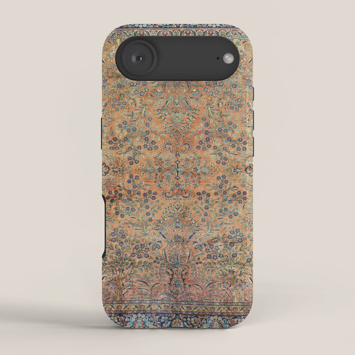 Kashan Floral Persian Carpet Print iPhone Case Gallery Image 2