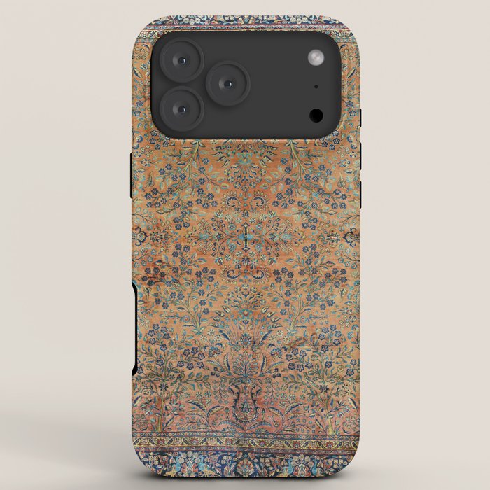 Kashan Floral Persian Carpet Print iPhone Case Gallery Image 8