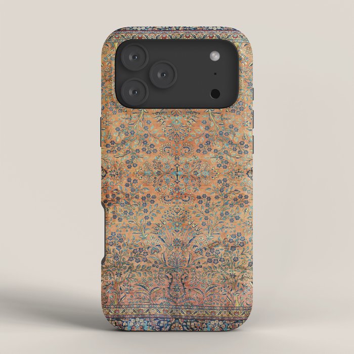 Kashan Floral Persian Carpet Print iPhone Case Gallery Image 4