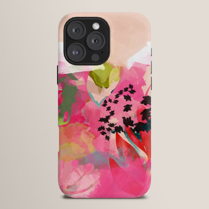 pink summer garden dream abstract iPhone Case Gallery Image 16