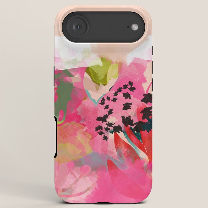 pink summer garden dream abstract iPhone Case Gallery Image 6