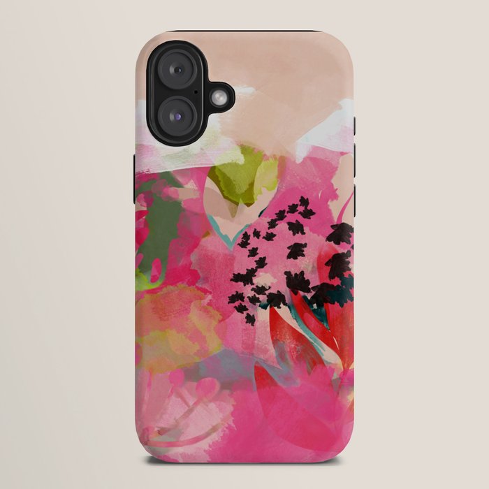 pink summer garden dream abstract iPhone Case Gallery Image 10