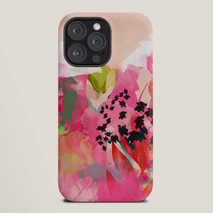 pink summer garden dream abstract iPhone Case Gallery Image 20