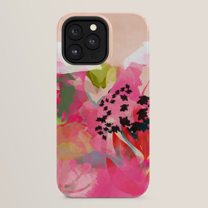 pink summer garden dream abstract iPhone Case Gallery Image 32