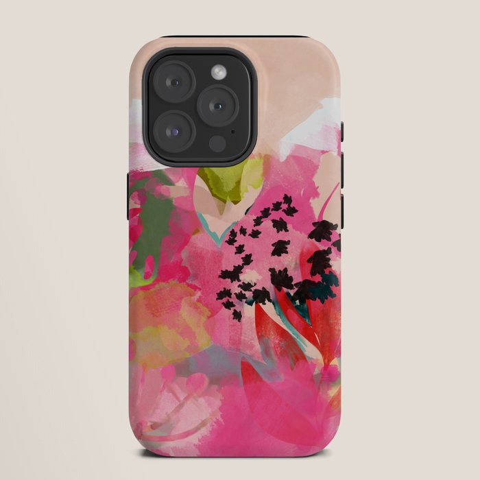 pink summer garden dream abstract iPhone Case Gallery Image 11