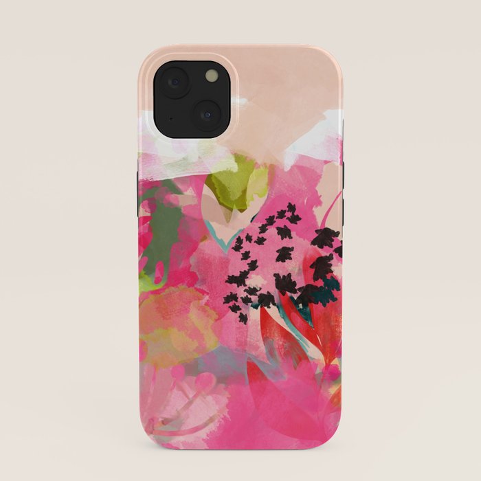 pink summer garden dream abstract iPhone Case Gallery Image 37